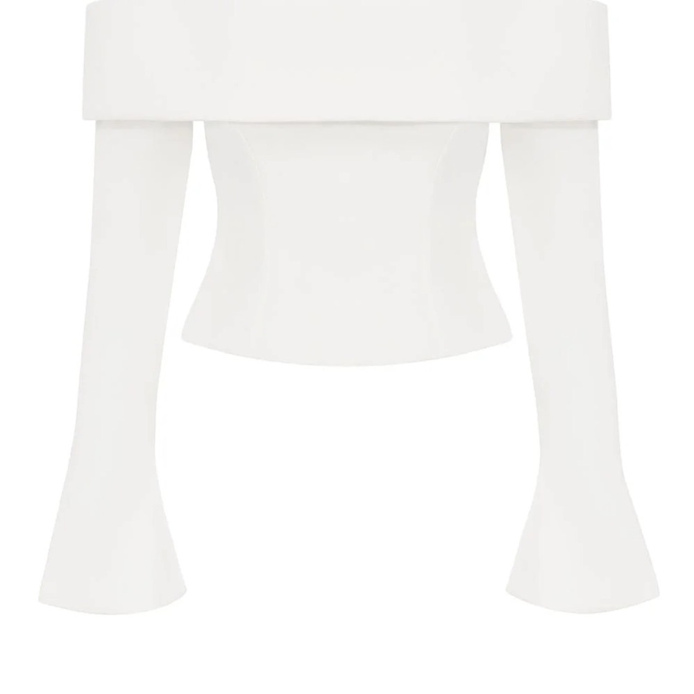 Elegant White Off-Shoulder Blouse